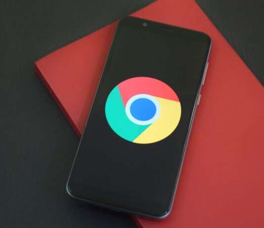 Google Chrome on smartphone
